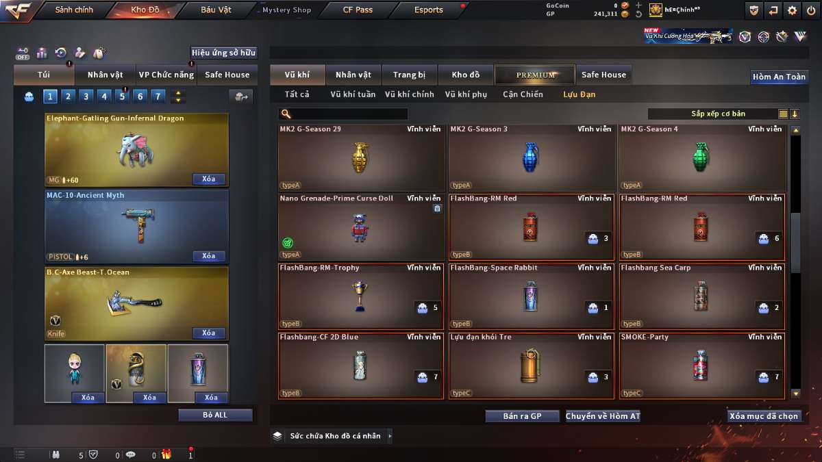 shop acc cf uy tin gia re